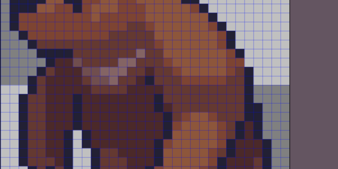 Bear pixel art